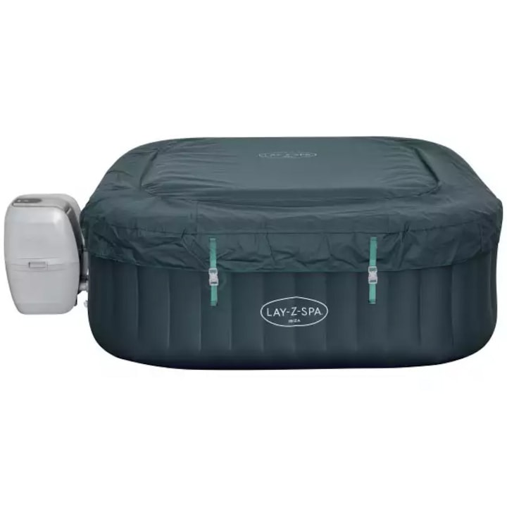 Jacuzzi Bestway, LAY-Z-SPA Ibiza AirJet patrat, 180 x 180 x 66 cm