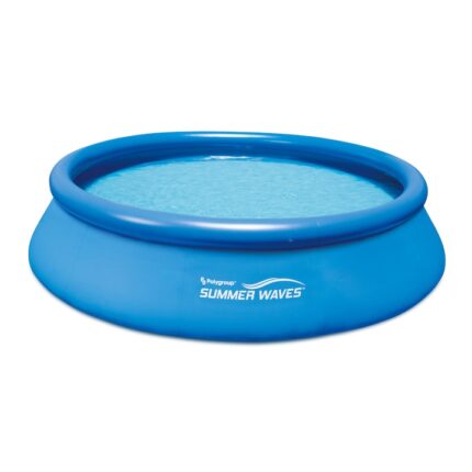 Piscina gonflabila cu pompa cu filtru inclusa Summer Waves, diametru 366 cm, inaltime 76 cm, PVC/otel, albastru