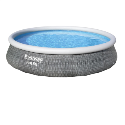 Piscina gonflabila Bestway, forma rotunda, pompa cu filtru, filtru, valva golire apa, 396 x 84 cm, 7800 l, gri