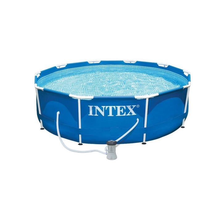 Set Piscina Intex BS28202, cu Pompa, Capacitate 4485 l, Pvc 3 Straturi, 305 x 76 cm, Albastru