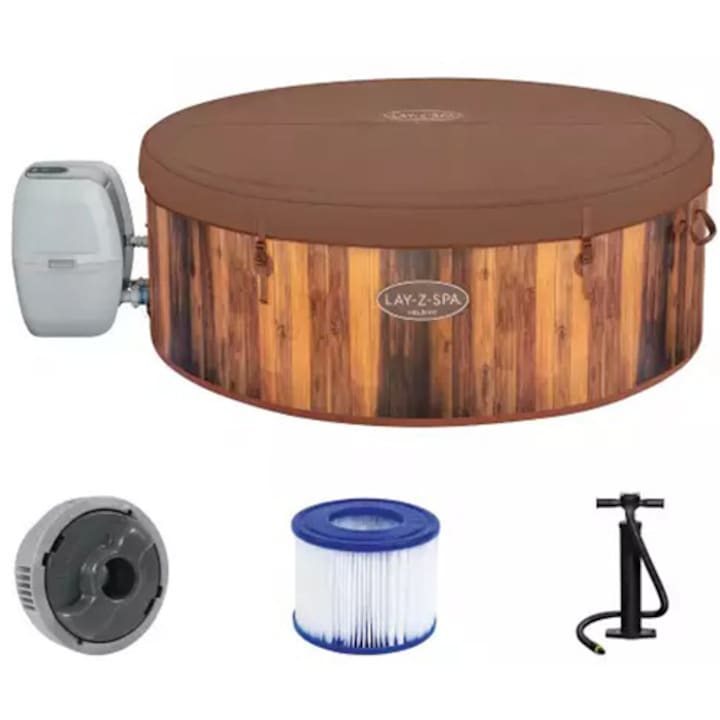 Jacuzzi Bestway, Lay-Z-Spa Helsinki AirJet cu hidromasaj, rotund 180 x 66 cm
