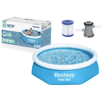 Piscina extensibila, Bestway, PVC, 244x61 cm, AlbastruAlb