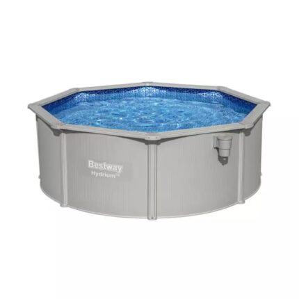 Piscina Bestway Hydrium Pool Set, sistem de filtrare cu nisip, scara de sigurata si prelata, 3.60m x 1.20m