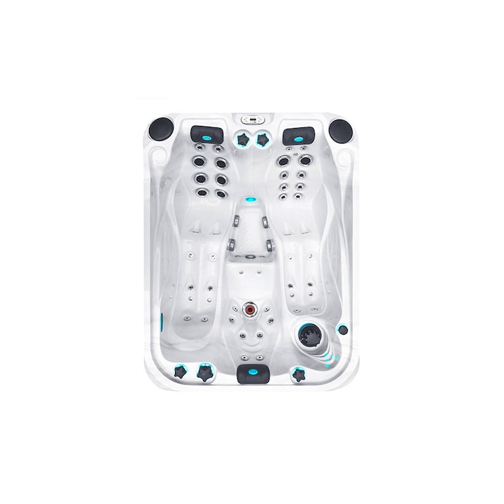 Jacuzzi cu hidromasaj, 52 duze, culoare alba, 213 х 165 x 81 см, 3 persoane, 870l