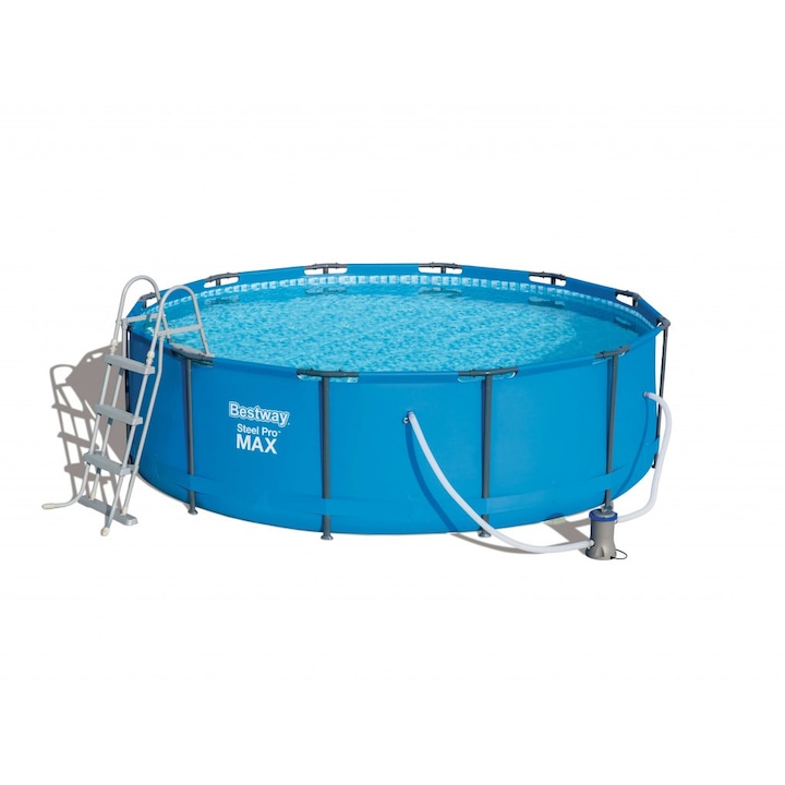 Set piscina, Bestway, Elba Superior, 366 x 100 cm, Albastru