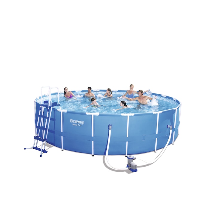Set piscina HISTRIA FFA 149-1 cu schelet metalic 549 x 122 cm Bestway