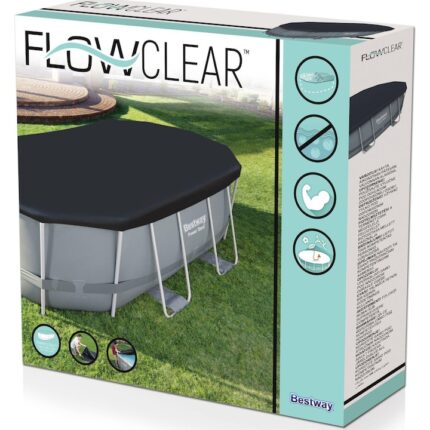 Prelata Bestway Flowclear pentru piscina ovala 4.25m x 2.50m x 1.00m