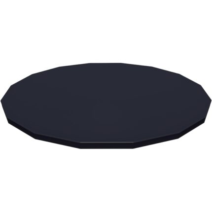 Prelata de protectie pentru piscine rotunde Flowclear Bestway, diametru 488 cm, material PVC, include snur de prindere si orificii de drenaj ce previn acumularea de apa, compatibila cu piscine Power Steel, Power Steel Deluxe si Hydrium, negru