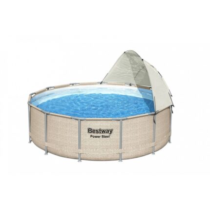 Acoperis piscina, Bestway, Poliester, Alb