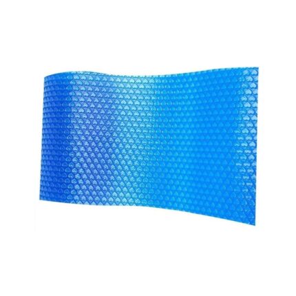 Folie de protectie solara pentru piscina, Sunmostar, Polietilena, Cu bule, 220x150 cm, Albastru