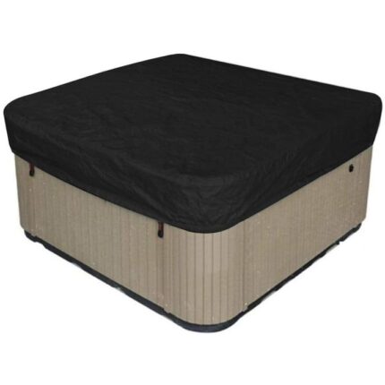 Acoperis jacuzzi, Panza, 218x218x30 cm, Negru