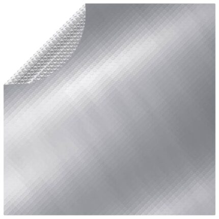 Prelata piscina vidaXL, Polietilena, Argintiu, 300 x 300 cm