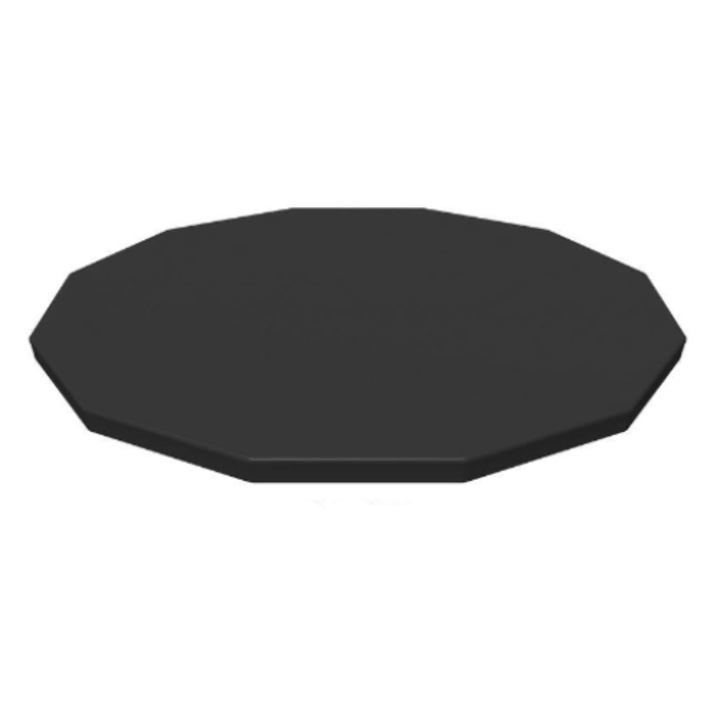 Acoperis pentru piscina cu cadru de diametru 366 cm, Negru
