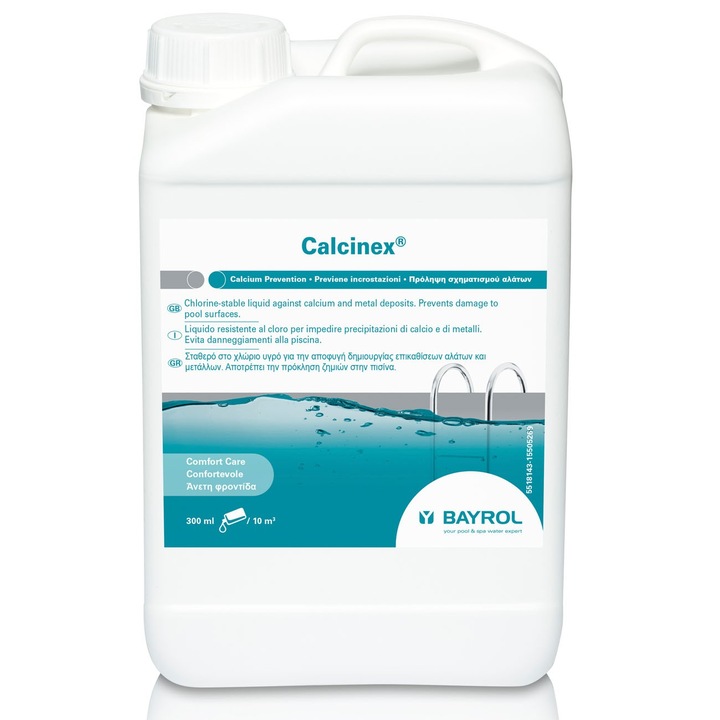 Substanta anticalcar pentru apa din piscina Bayrol, Calcinex 3 L