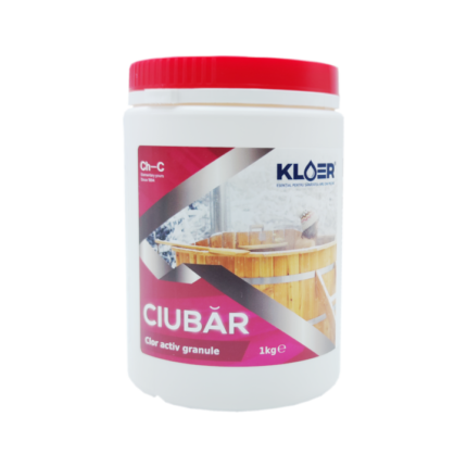 Clor activ Kloer, forma de granule, pentru dezinfectarea apei din ciubar, dizolvare rapid, 1 kg