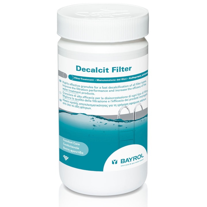 Substanta pentru decalcifierea si curatarea nisipului din filtru Bayrol, Decalcit Filter, 1Kg