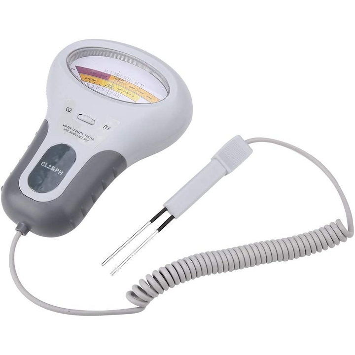 Tester de clor LCD, Alb/Gri