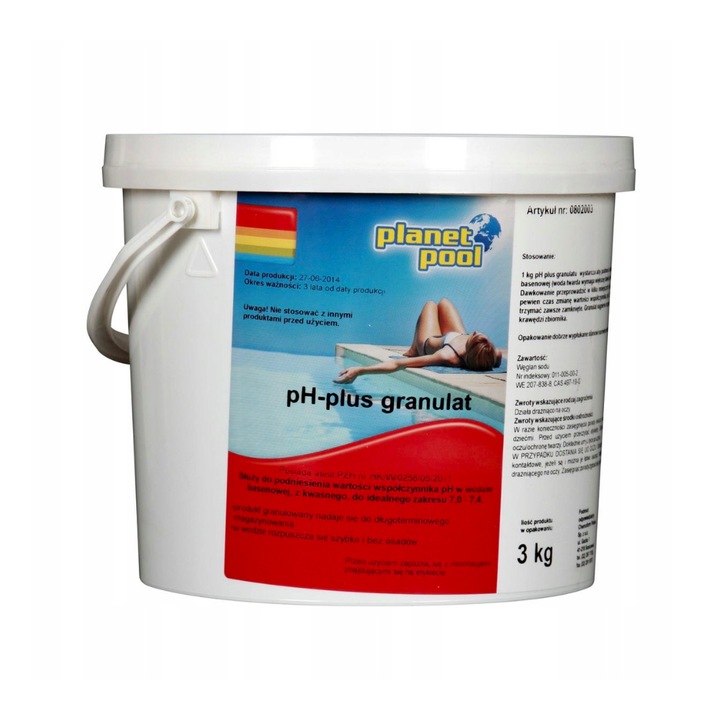 Solutie pentru cresterea valorii pH-ului din apa, Planet Pool, 3Kg