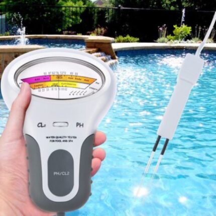 Tester calitate apa piscina QttvbTna, clor si pH, 190x120mm, set