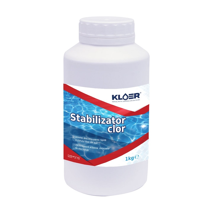 Stabilizator Clor Kloer, solid, pentru apa piscina, 1 kg