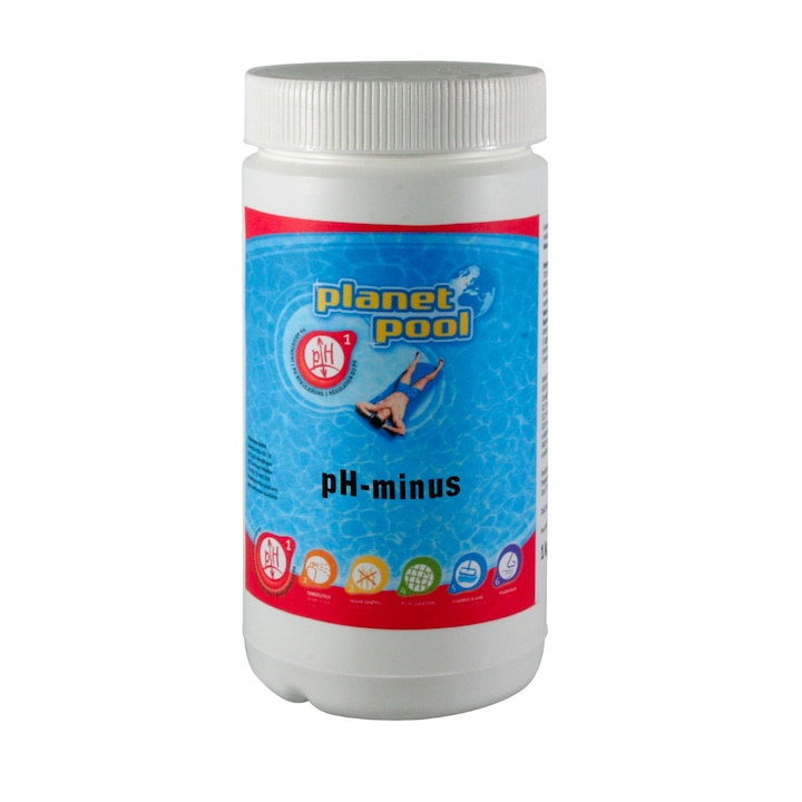 Solutie piscina, Planet Pool, Ph negativ, Granule, 1.5Kg