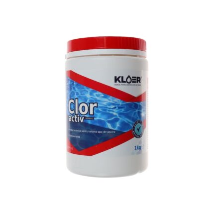 Clor activ granule Kloer, pentru dezinfectia apei din piscina, 1 kg