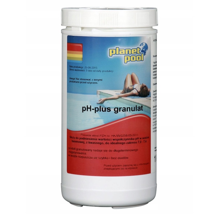 Solutie piscina Ph-Plus, Planet Pool, Granule, 1 Kg