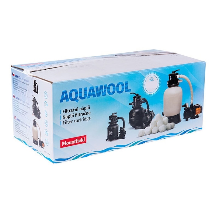 Aquawool 450g (inlocuieste 17 kg de nisip filtrant) bile de filtru 100% polietilena