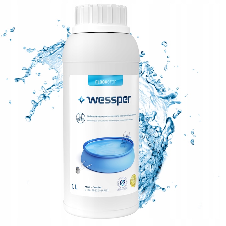 Coagulant apa piscina, Wessper, 1l