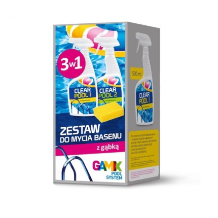 Kit solutii de curatare piscina, Gamix, 3 in 1