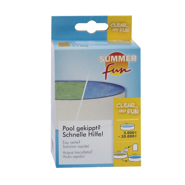 Tratament anti-alge piscina, pentru 3000 - 5000 L, 175 g