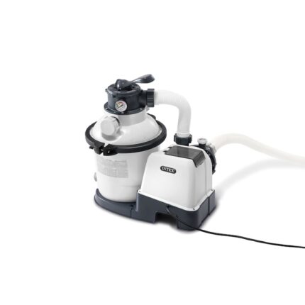 Pompa de filtrare cu nisip, Intex, 220 - 240 V, 7900 l/h, Alb/Negru