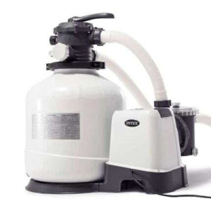 Sistem de filtrare cu nisip, Intex, Alb/Negru