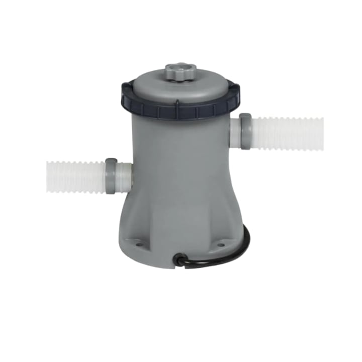 Statie de tratare, pentru piscina, 1250L/H, ABS, 30W, gri