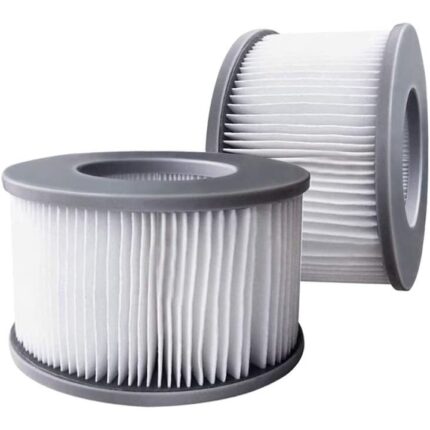 Set 2 filtre de schimb pentru pompele cu cartus Mspa in piscine, Alb/Gri