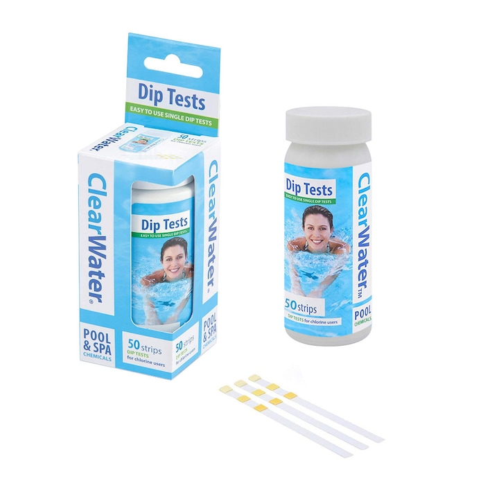 Test de alcalinitate totala pentru piscina 3 in 1, Clear Water, 21g
