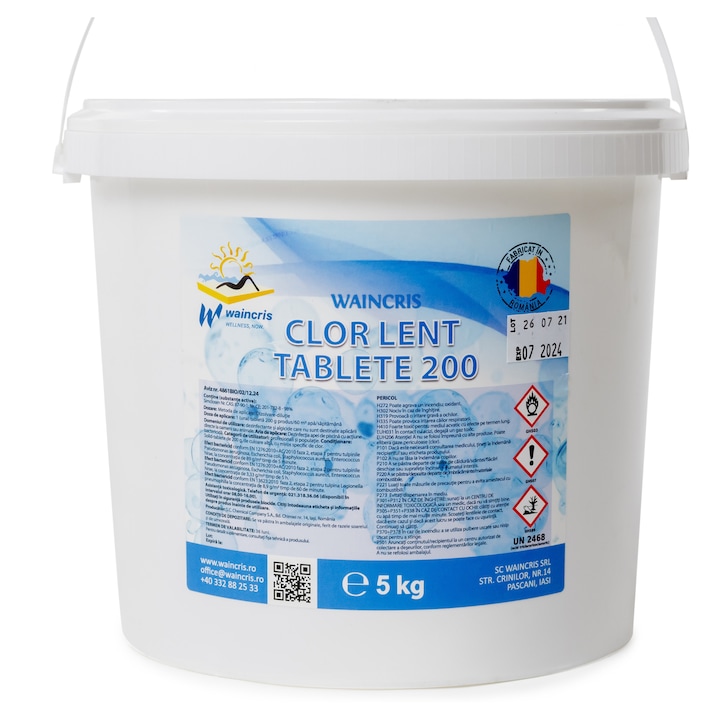 Clor lent tablete 200g piscine Waincris 5kg