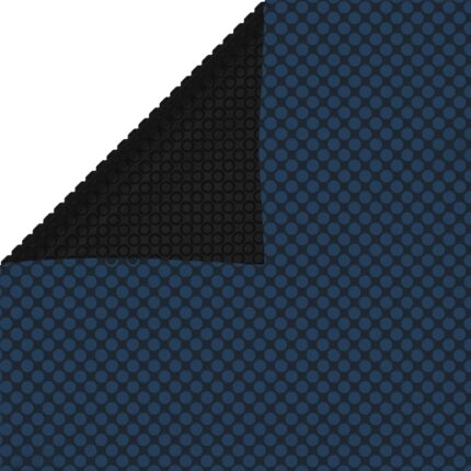 Folie solara plutitoare pentru piscina vidaXL, Plastic, 400 x 200 cm, Negru/Albastru