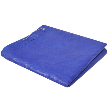 Folie solara dreptunghiulara pentru incalzirea apei din piscina, vidaXL, Plastic, 400 x 207 cm, Albastru