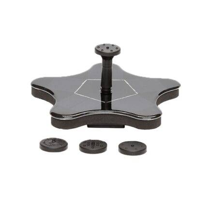 Fantana solara pentru piscina, Cauciuc, 5V, 1.4W, Negru