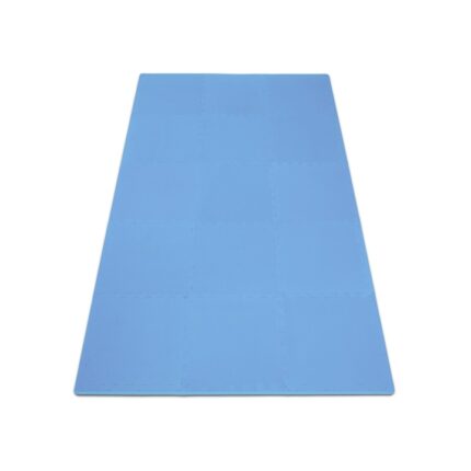 Covor protectie pardoseala, Puzzle, 8 bucati, Albastru, 180 x 90 cm