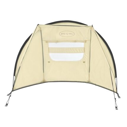 Baldachin pentru piscina, Lay-Z-Spa 60304, polietilena, culoare bej, 183 x 94 x 109 cm, diametru intre 1,8 m si 2,7 m