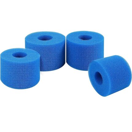 Filtru burete, QttvbTna, set de 4, reutilizabil, lavabil, 90x30x102mm