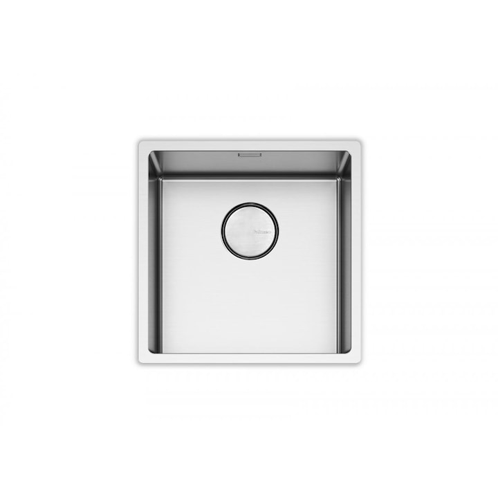 Instalare sub blat Chiuveta FALMEC COMO 40, 1 Cuva, Instalare sub blat, Dimensiune exterioara 440 x 440 mm, AISI 304 otel inoxidabil, Radius 12mm, Preaplin Perimetral, Fibra anti-zgomot