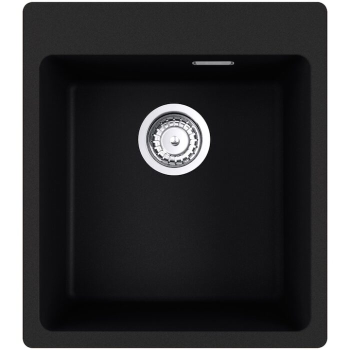 Pachet chiuveta bucatarie Franke MRG 610-39, 440x500 mm, + Baterie Novara Plus, Negru