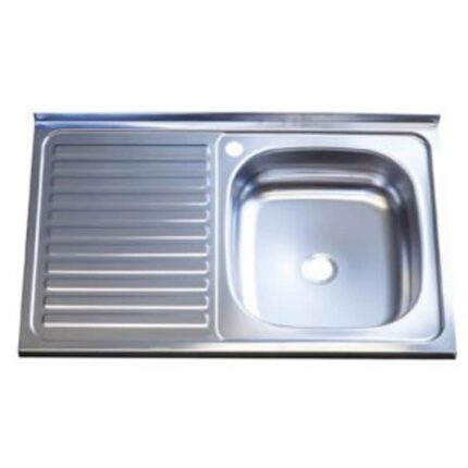 Chiuveta inox Premium pentru masca 50x80cm ,cuva pe dreapta , adancime cuva 10 cm