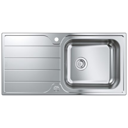 Chiuveta bucatarie Grohe K500 31563SD1, 1000 x 500 mm, montare pe blat, picurator, evacuare, inox satinat