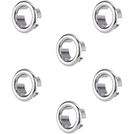 Set 6 accesorii preaplin, JENUOS®, universal, 30*12mm, Cupru/Plastic, Argint