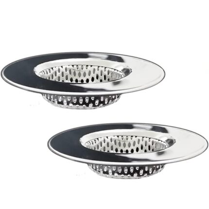 Set 2 Site chiuveta Rqiurpn, otel inoxidabil, 7.62x4.45cm, pentru scurgere 1.75"-3.0"