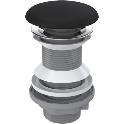 Ventil ceramic Wirquin 100 mm 1"1/4 FPP, Negru mat